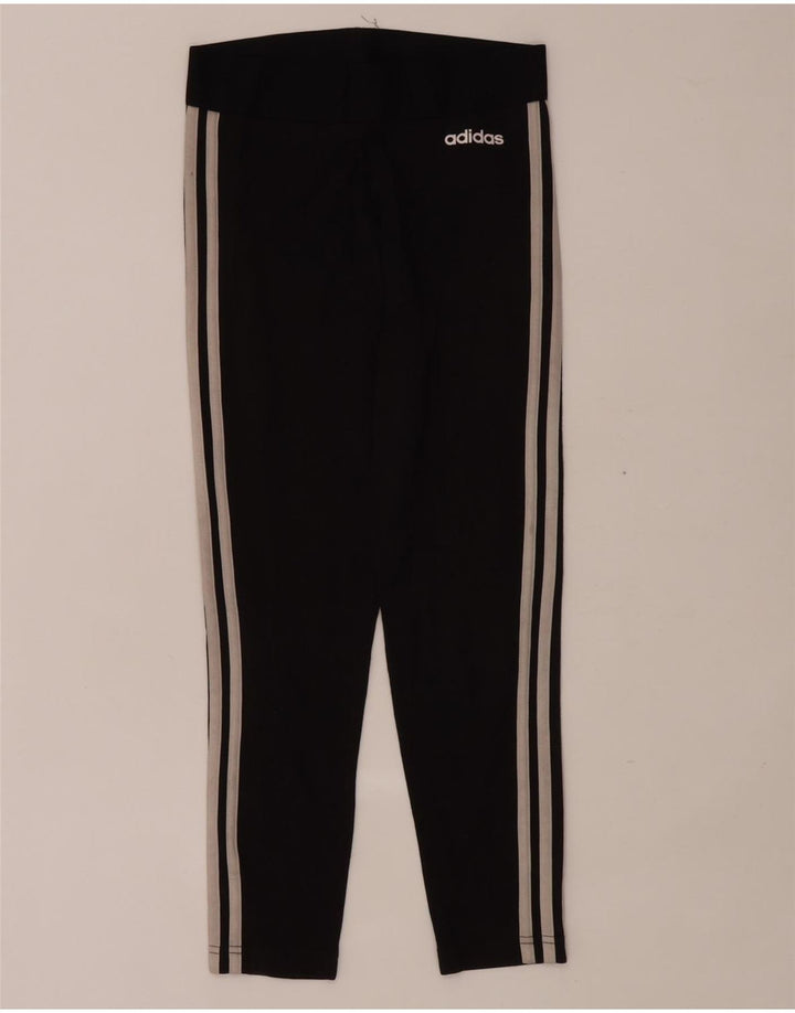 Adidas Dame Leggings UK 8 Small Black Bomuld