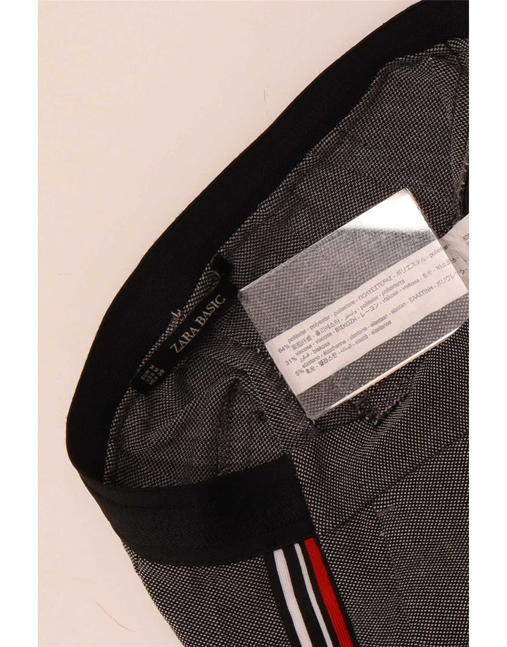 Zara Dame Slim Chino Bukser Medium W28 L27 Grå Colourblock Polyester
