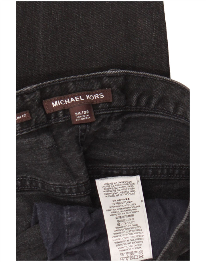 Michael Kors Herre Slim Jeans W34 L32 Sort Bomuld