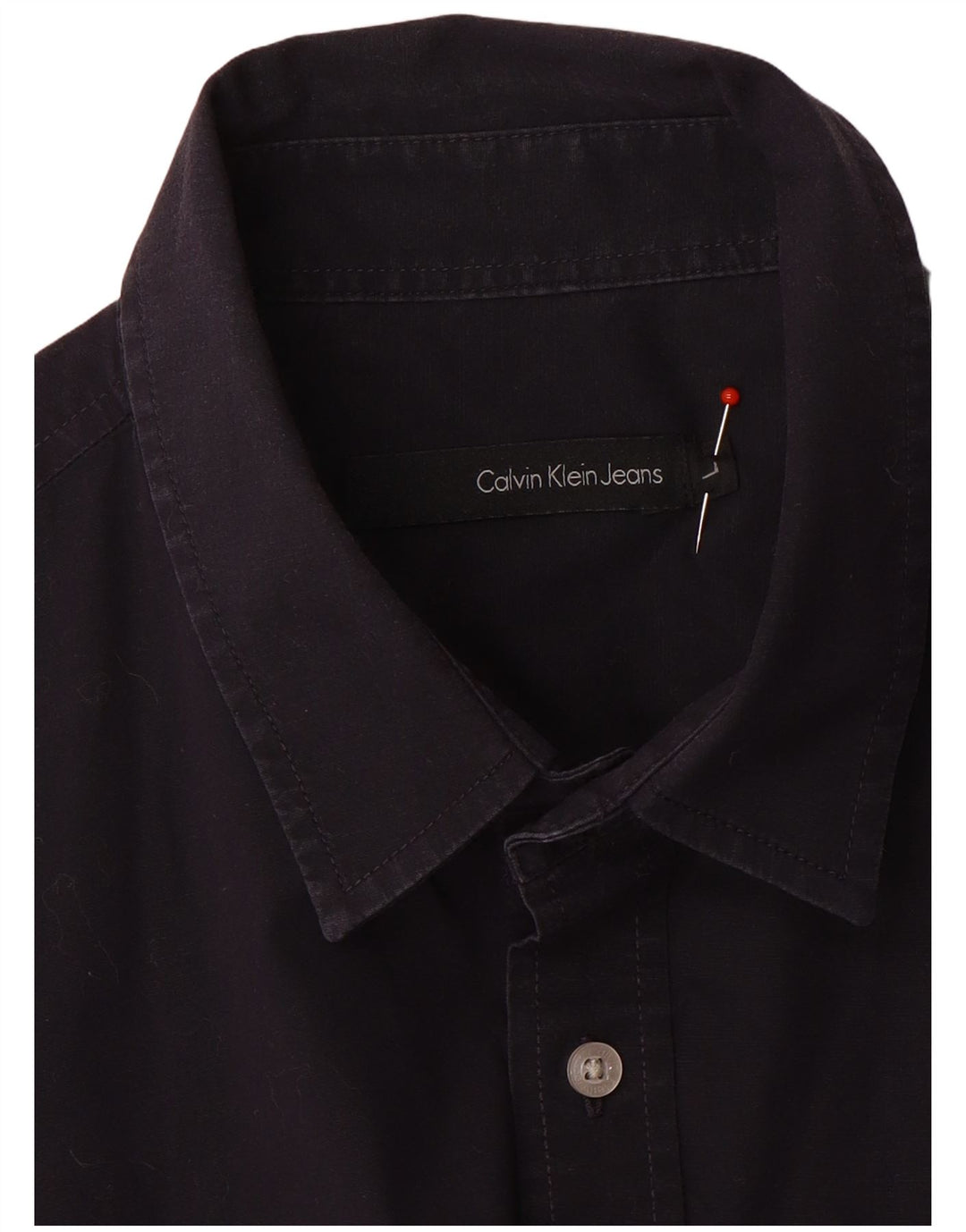 Calvin Klein Jeans Herre grafisk kortærmet skjorte stor marineblå