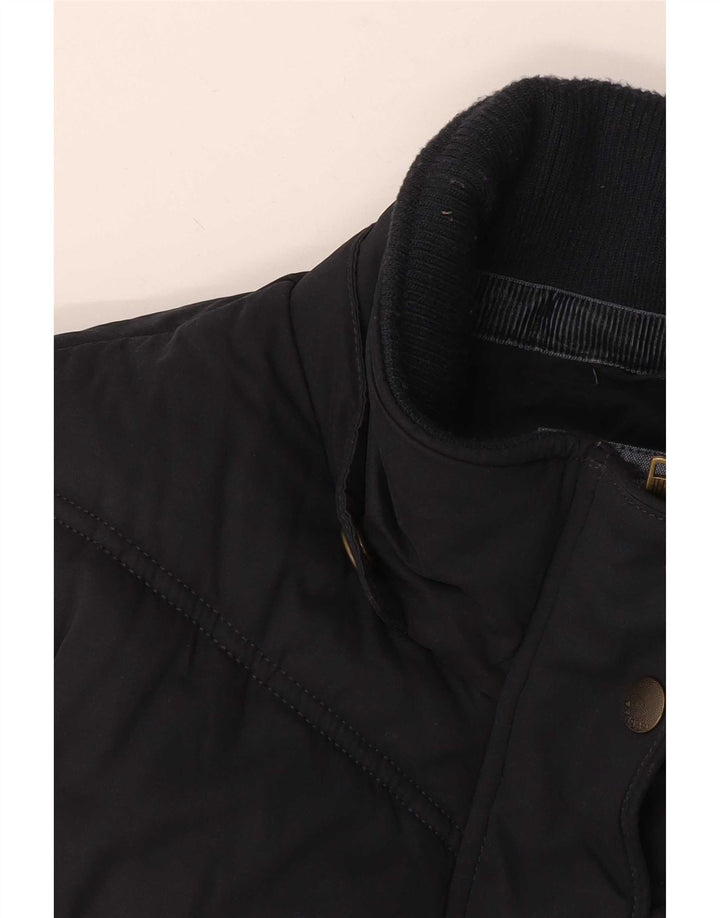 Fat Face Dame Polstret Gilet UK 12 Medium Navy Blue Polyester