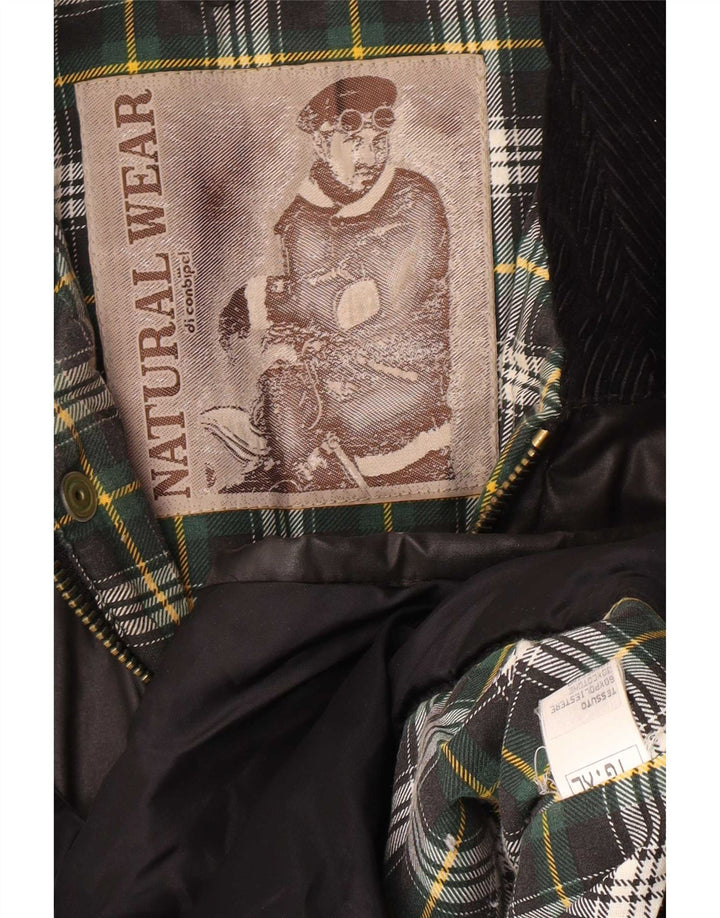 Conbipel Herre Natural Wear Vokset bomuldsjakke UK 42 XL Grå Polyester