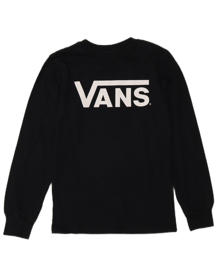 Vans Herre Classic Fit Grafisk Top Langærmet XS Sort Bomuld