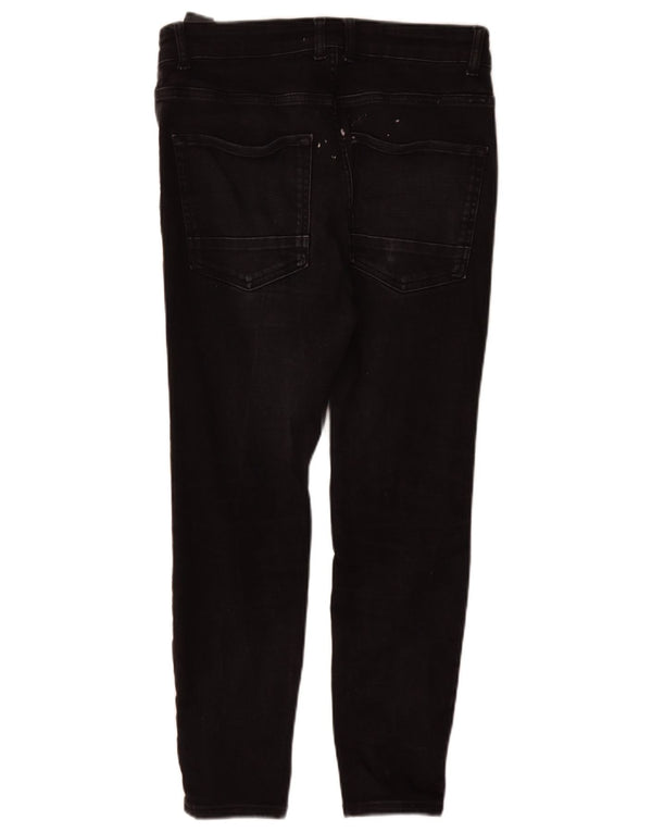 Zara Herre Skinny Jeans EU 42 Large W32 L27 Sort Bomuld