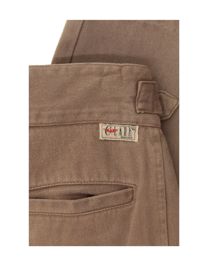 CLARK Womens Straight Capri Trousers W28 L25 Brown Vintage CLARK and Second-Hand CLARK from Messina Hembry 