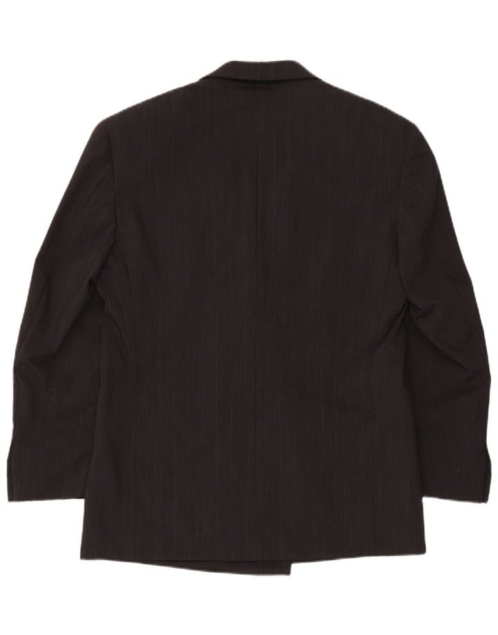 MISSONI Herre Uomo Double Breasted Blazer Jacket IT 50 Stor Grå Nålestribe