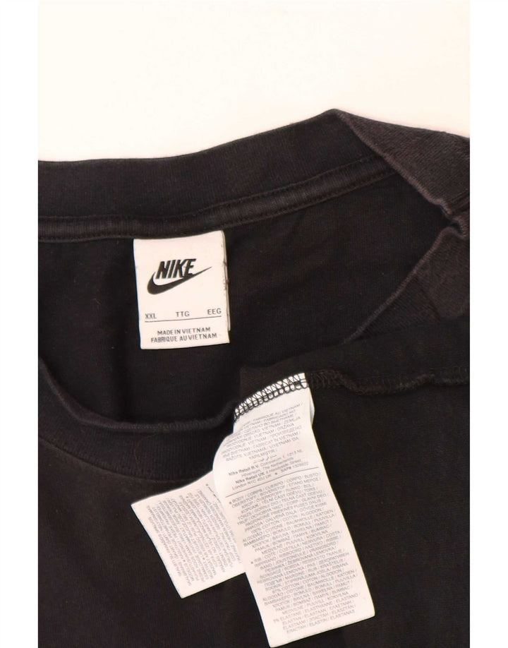 Nike T-shirt top til mænd 2XL sort bomuld