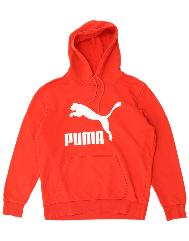 Puma Herre grafisk hættetrøje Jumper Medium Rød Bomuld