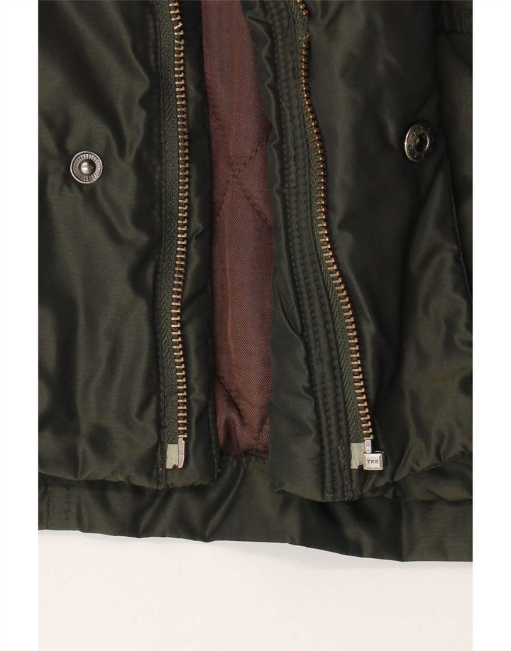 Tommy Hilfiger Herre Hooded Military Utility Jacket UK 38 Medium Khaki