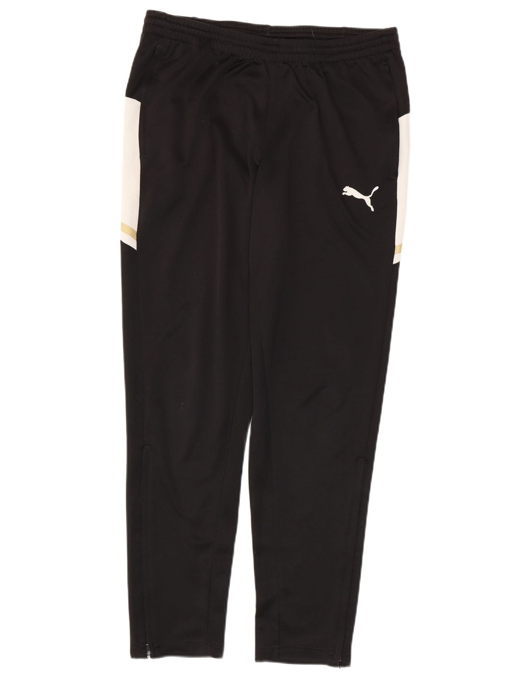 PUMA Mens Tracksuit Trousers Large  Black Colourblock Polyester