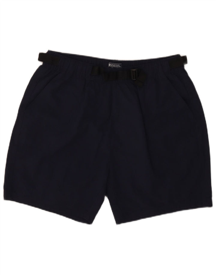 Mountain Warehouse Womens Sports Shorts UK 14 Large Navy Blue Polyamide