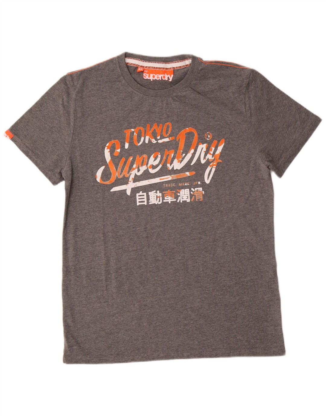 Superdry Herre grafisk T-shirt Top XL Grå Bomuld