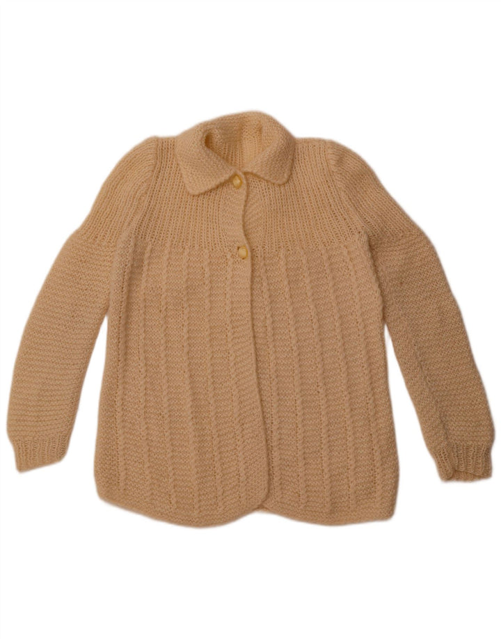 Vintage dame cardigan sweater UK 14 Medium Beige