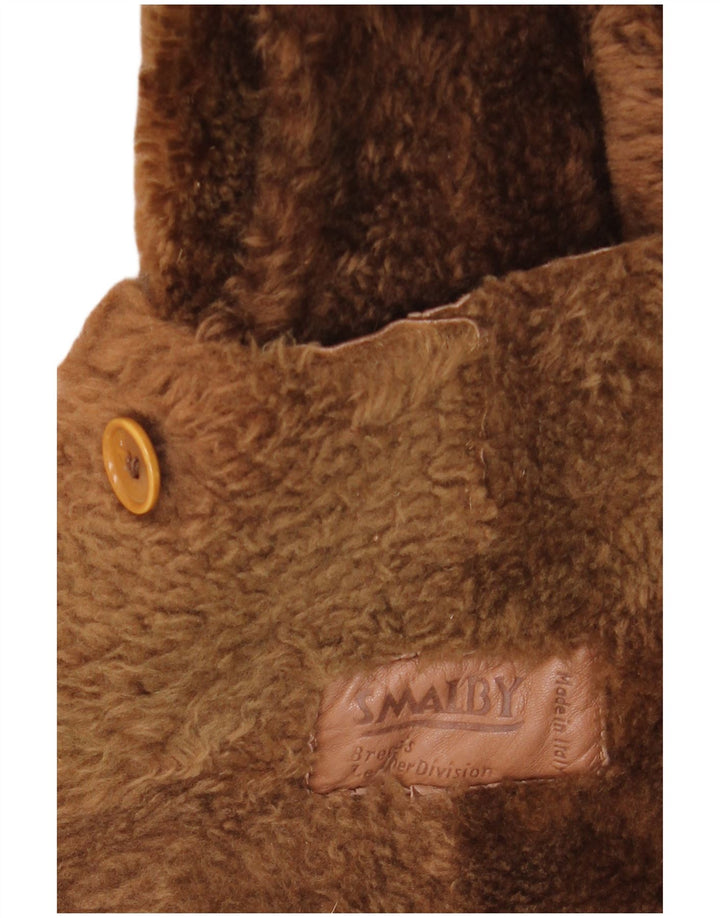 SMALBY Dame Oversized Shearling Coat UK 18 XL Brun
