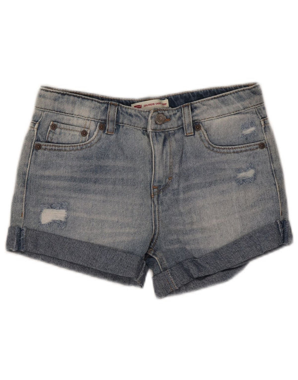 Levi's Girlfriend Distressed denimshorts 9-10 år W25 Blue Cotton