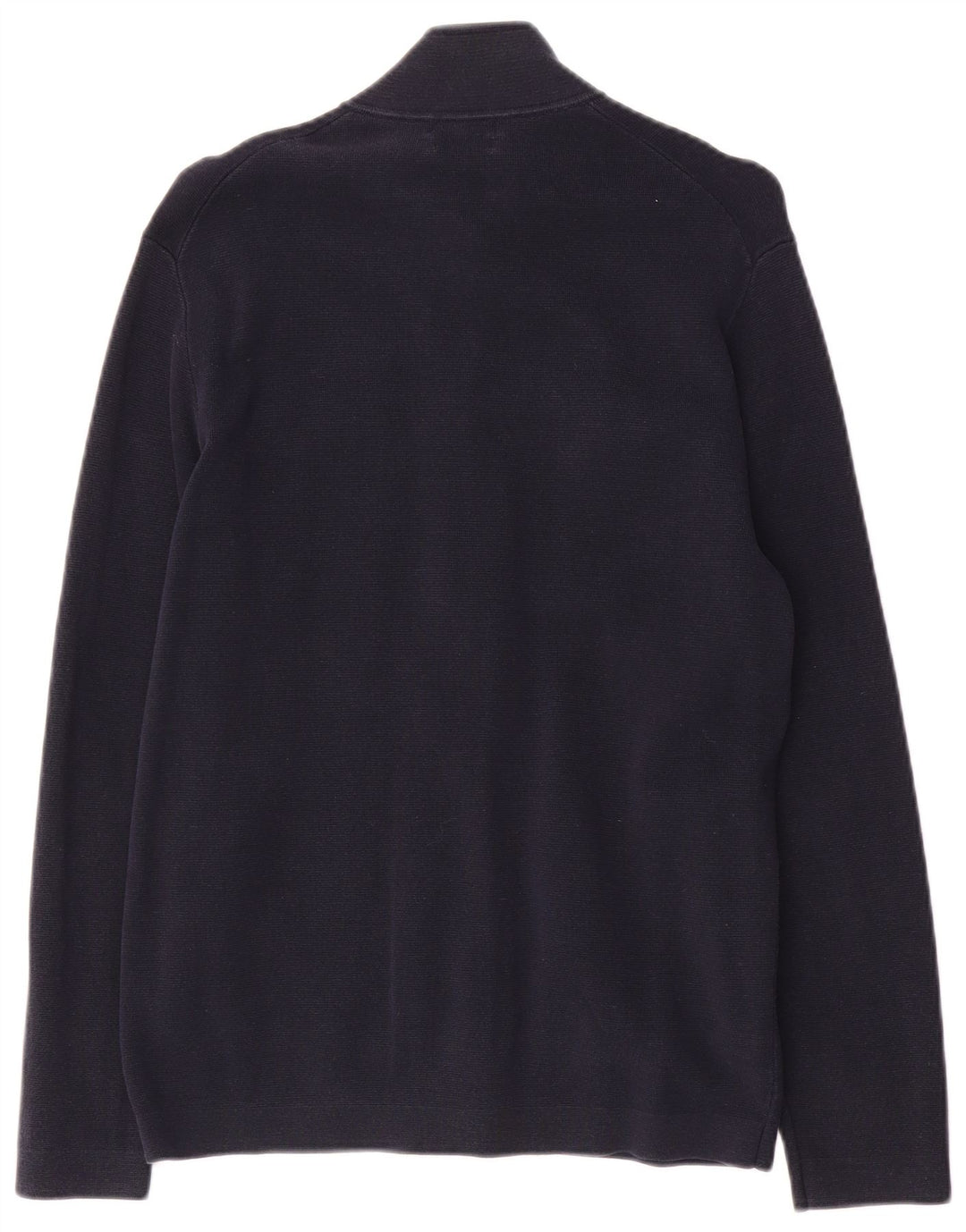 Massimo Dutti Herre Cardigan Sweater Medium Marineblå Bomuld