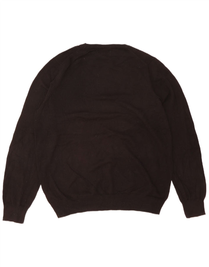 Marks & Spencer Herre sweater med rund hals XL sort bomuld