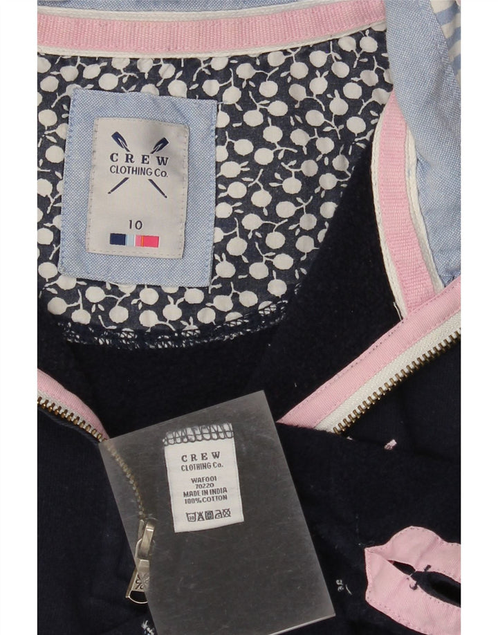 CREW CLOTHING Dame Oversized Sweatshirt Jumper UK 10 Small Navy Blue