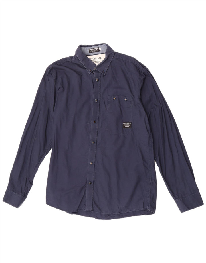 Jack & Jones herreskjorte XL marineblå bomuld