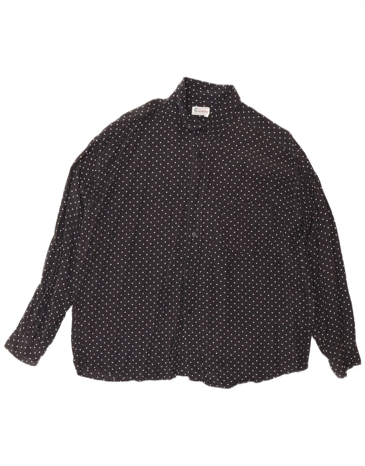 Colombus Herreskjorte XL Sort Polka Dot Viscose
