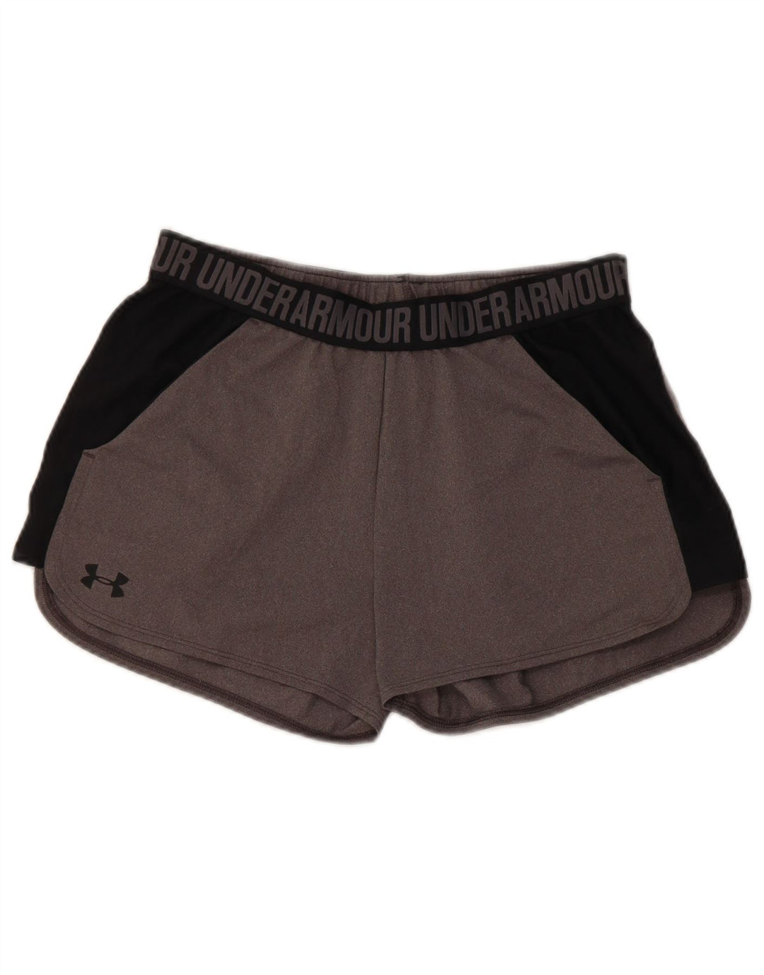 Under Armour Grafiske sportsshorts til kvinder UK 14 Medium Grey Colourblock