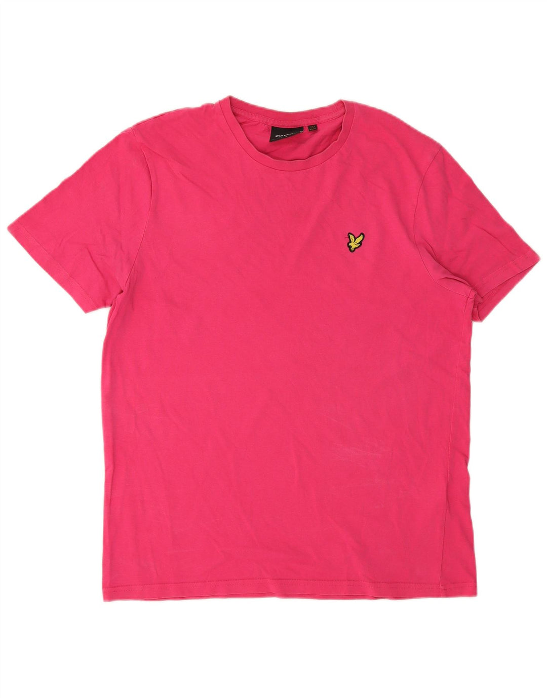 Lyle & Scott Herre T-shirt Top Stor Pink Bomuld