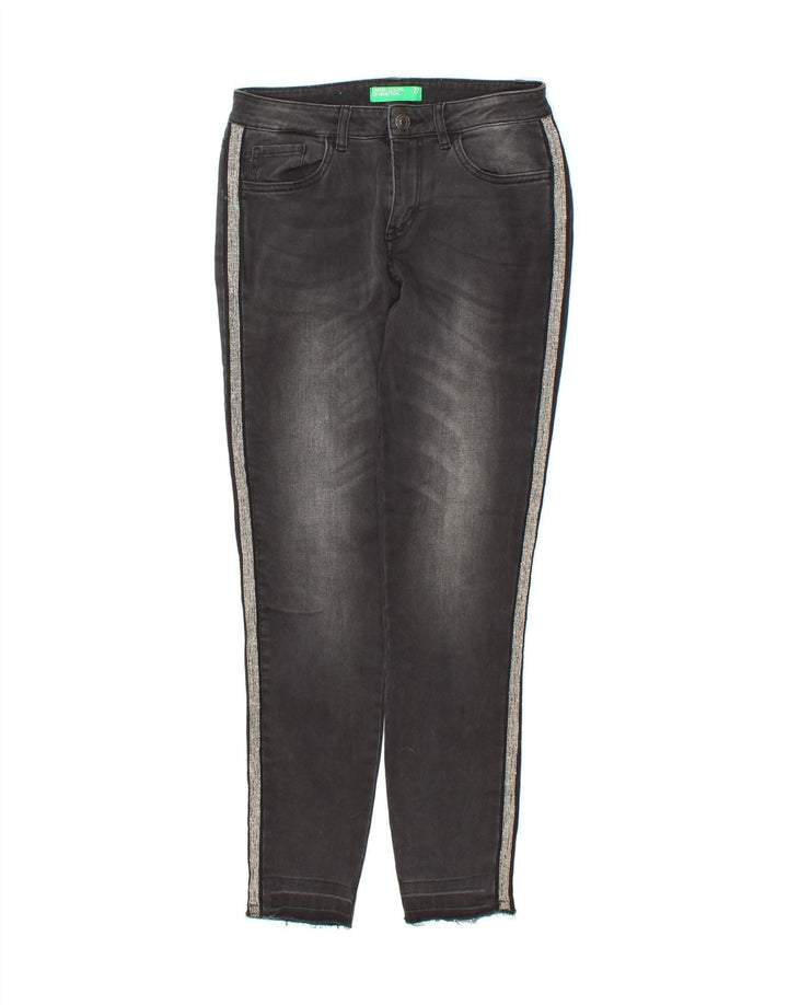 BENETTON Womens Skinny Jeans W27 L27  Black Vintage Benetton and Second-Hand Benetton from Messina Hembry 