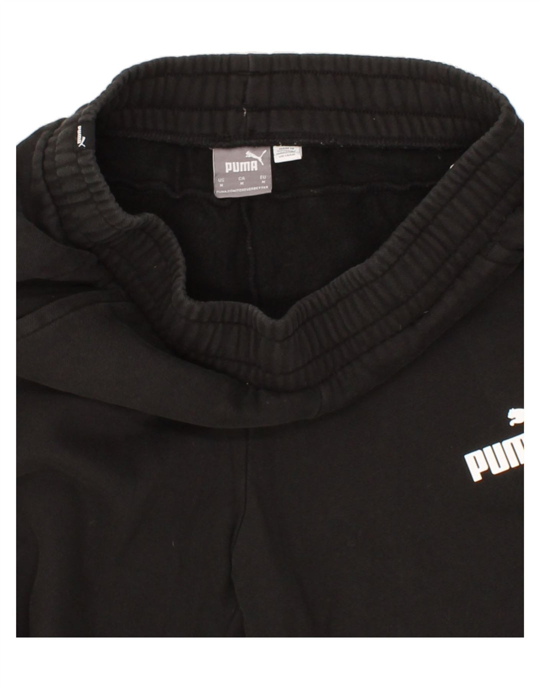 PUMA Mens Tracksuit Trousers Medium Black Cotton Vintage Puma and Second-Hand Puma from Messina Hembry 