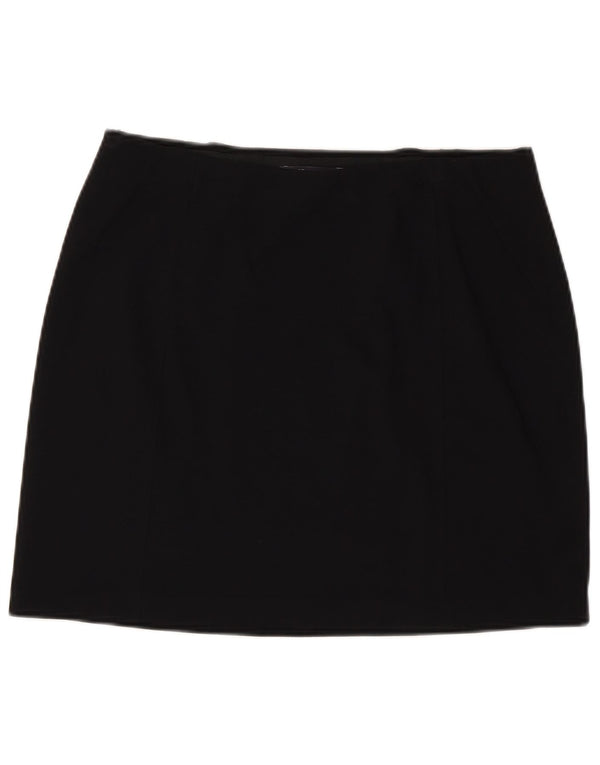 Marks & Spencer Mininederdel til kvinder UK 14 Large W32 Black Viscose