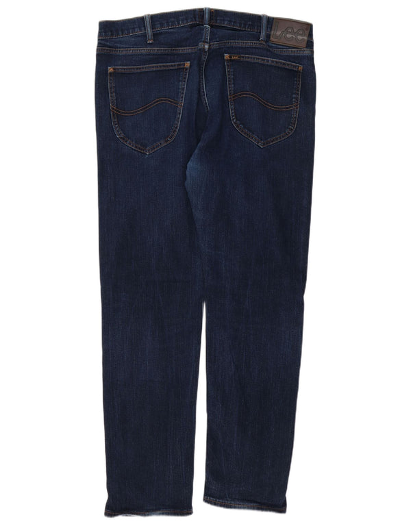 LEE Herre Daren Zip Fly Straight Jeans W36 L32 Blå Bomuld