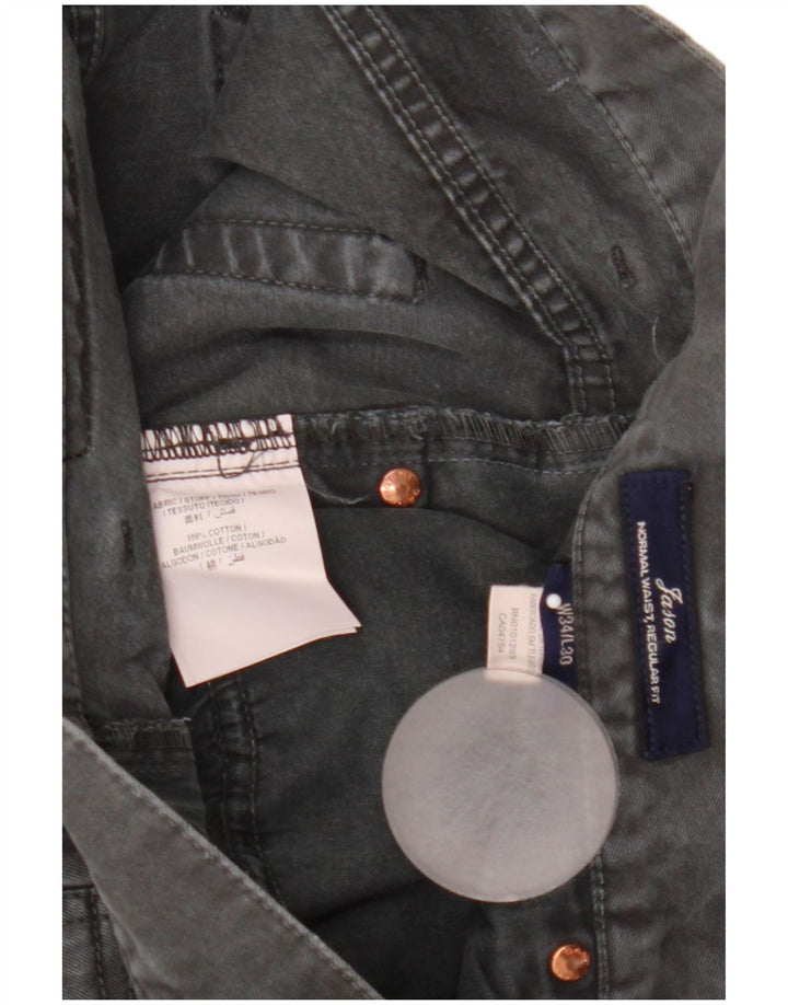 Gant Dame Jason Regular Straight Jeans W34 L30 Grå Bomuld