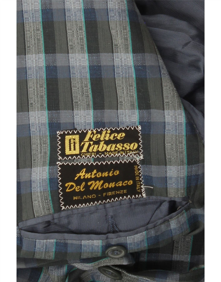 Vintage herre 2-knaps blazerjakke UK 38 Medium Grey Check