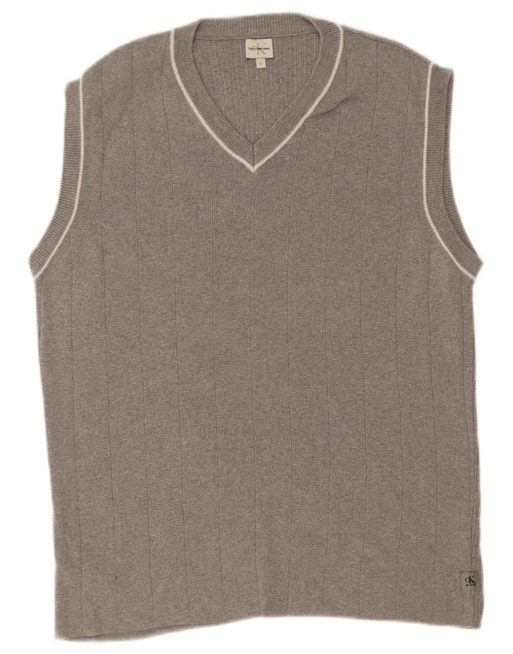 Calvin Klein Jeans Herrevest Tank Top Medium Grey Bomuld