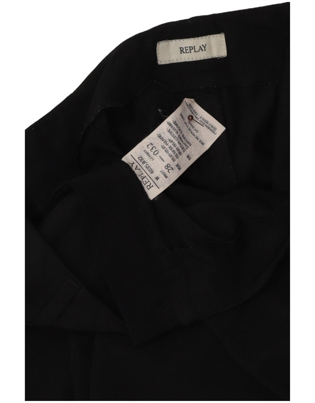 Replay Lige Casual Bukser til kvinder W28 L32 Sort Polyamid