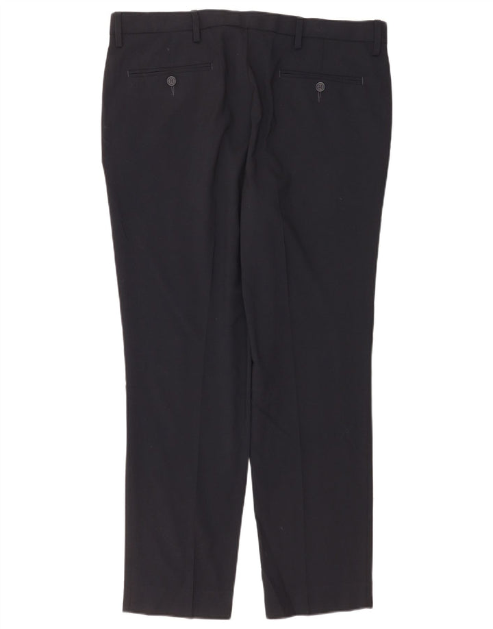 Marks & Spencer Herre Slim Fit Chinobukser W36 L29 Marineblå polyester