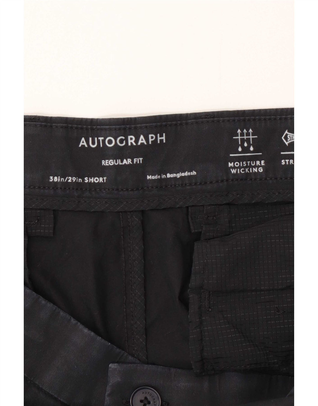 Marks & Spencer Herre Autograph Regular Fit Chinobukser W38 L29 Marineblå