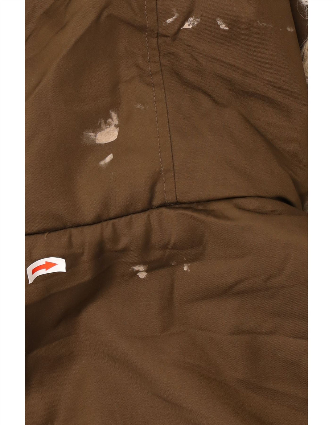 Zara Dame Trafaluc Oversized Sherpa Parka Jakke UK 10 Lille Brun
