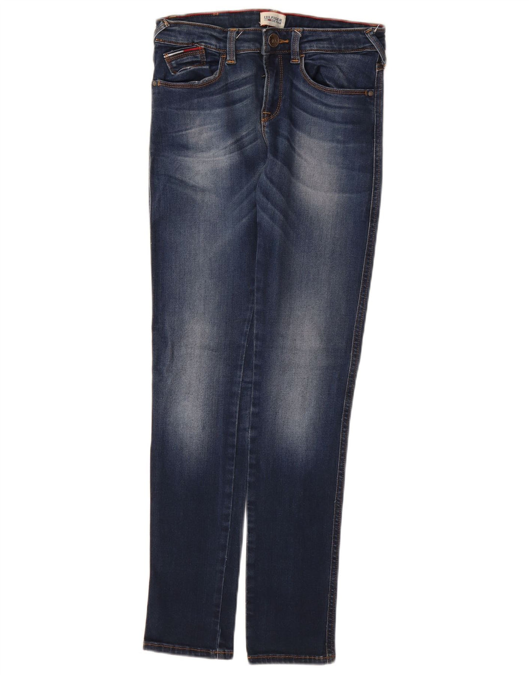 TOMMY HILFIGER Drenge Skinny Jeans 13-14 år W26 L29 Blå Bomuld