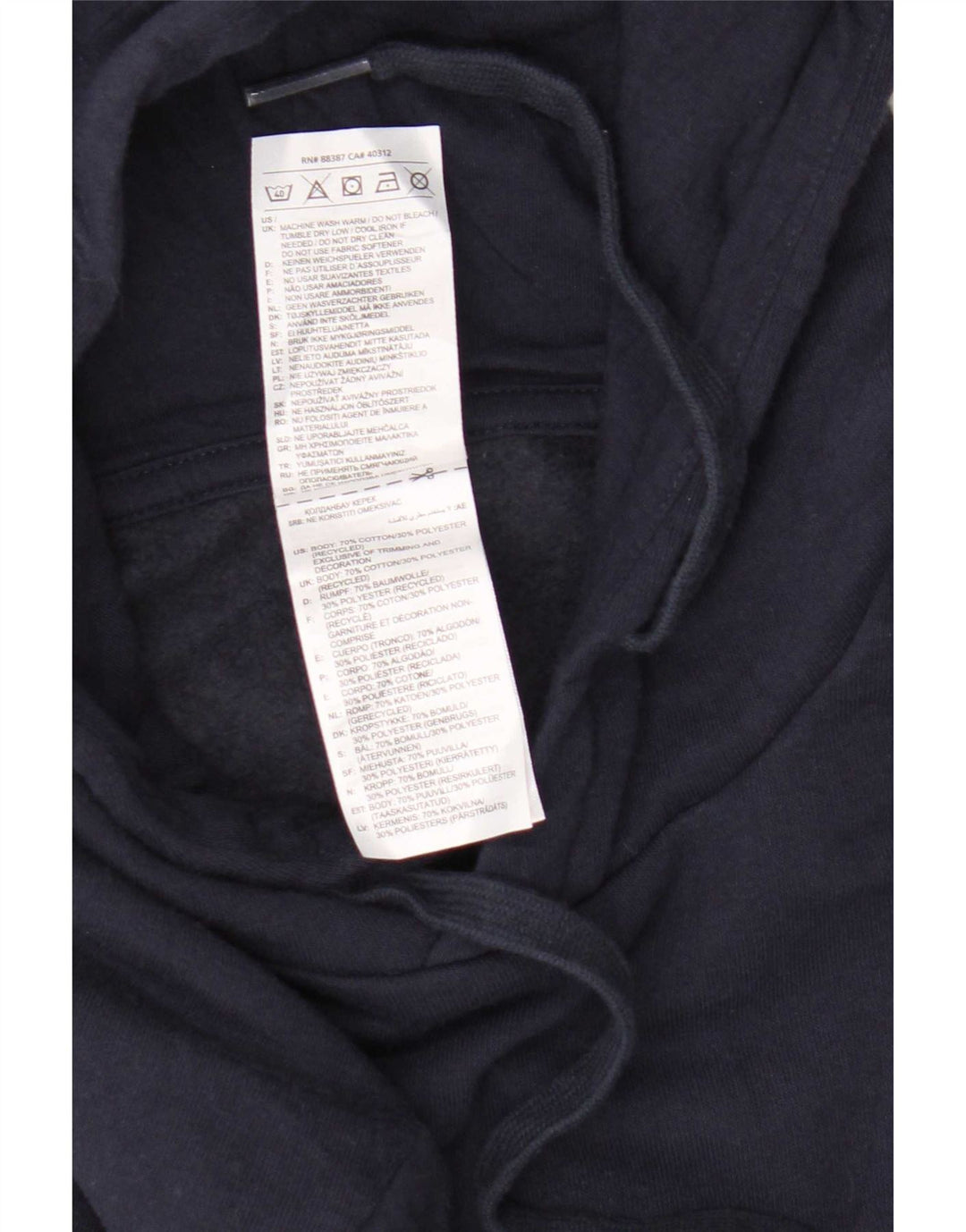 Adidas Herre hættetrøje Jumper Medium Marineblå Bomuld