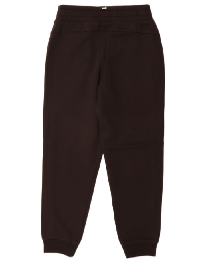 PUMA Boys Tracksuit Trousers Joggers 9-10 Years  Black Cotton