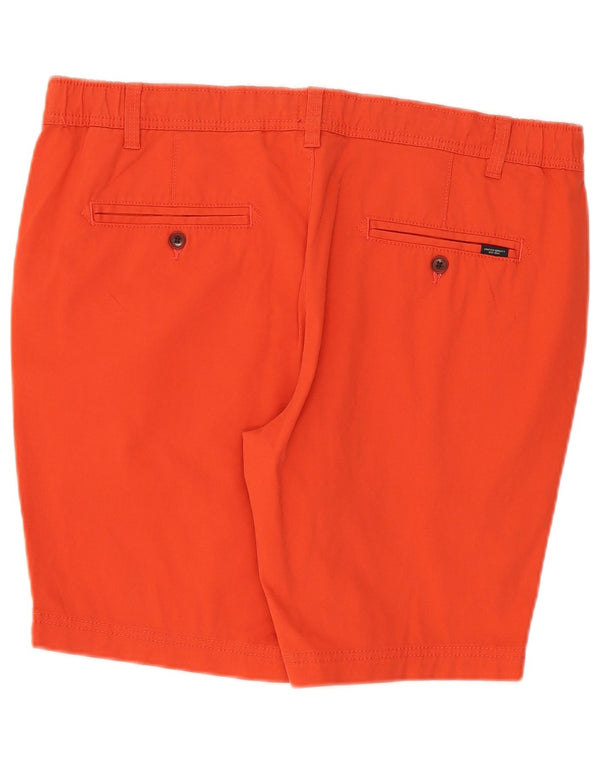 C&A Mens Slim Chino Shorts W38 XL Orange Cotton