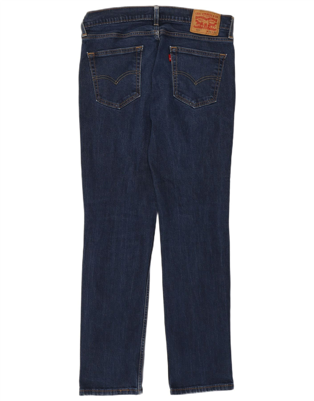 Levi's Herre 511 Slim Jeans W34 L32 Marineblå Bomuld