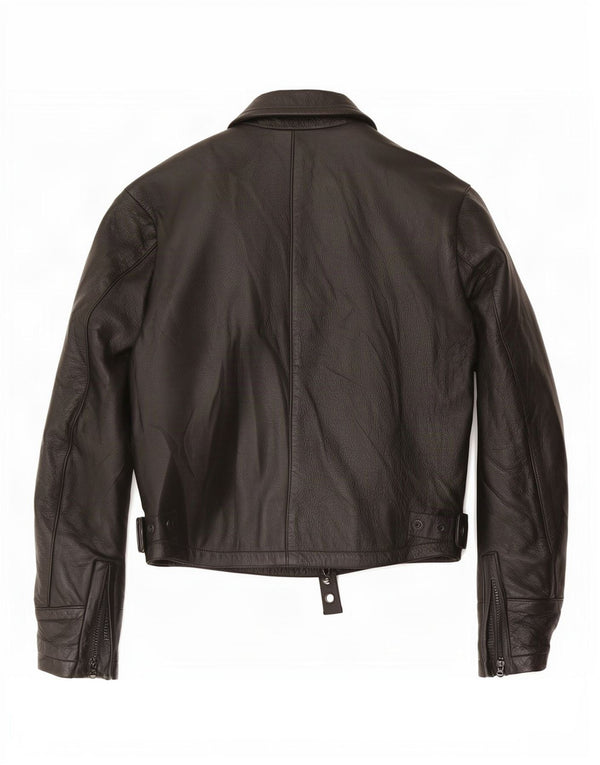 Spidi Dame Motorstyle Læder Racer Jakke UK 14 Medium Sort