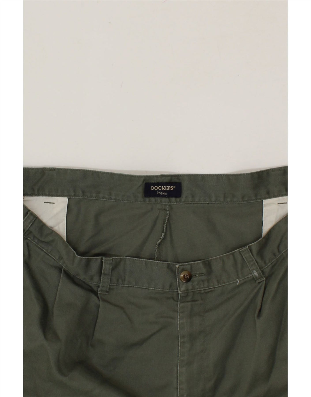 DOCKERS Mens Khakis Pegged Chino Shorts W38 XL Khaki Vintage Dockers and Second-Hand Dockers from Messina Hembry 