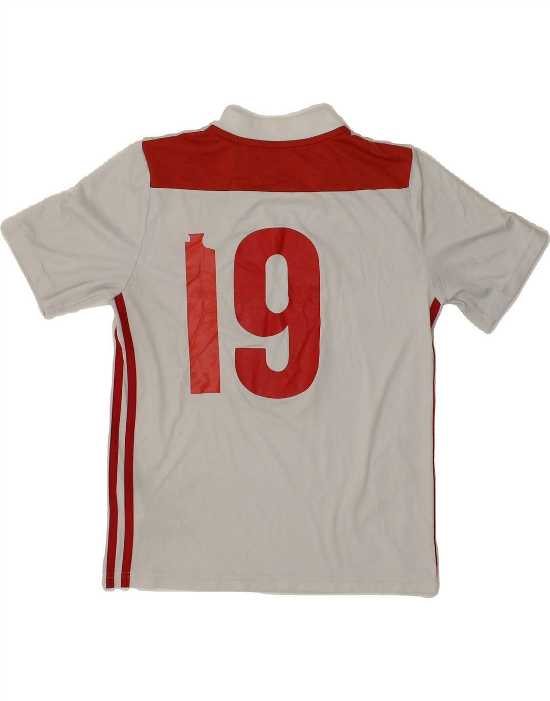 ADIDAS Boys Climalite Graphic T-Shirt Top 11-12 Years Medium  White Vintage Adidas and Second-Hand Adidas from Messina Hembry 