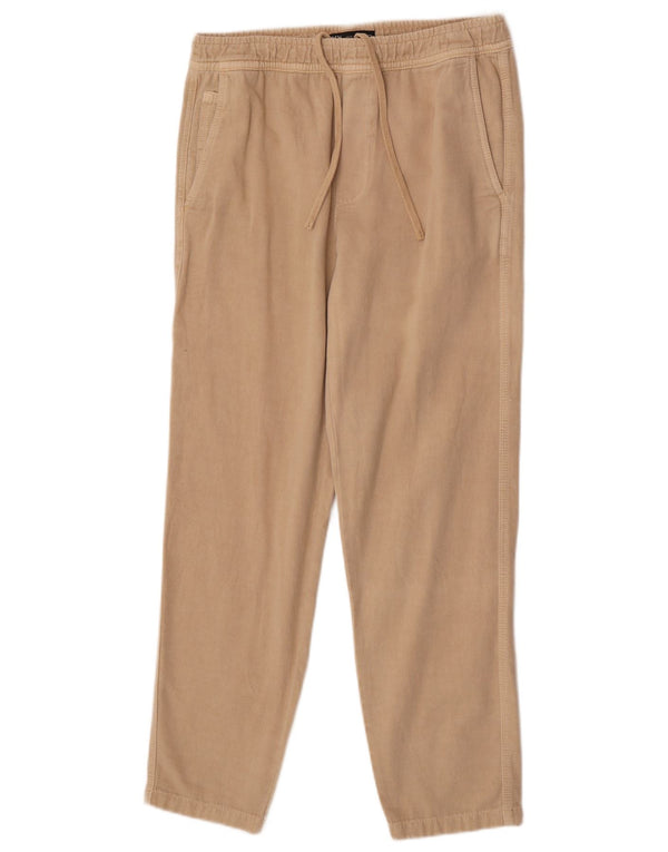 Zara Herre Straight Cargo Bukser Medium W31 L30 Beige Bomuld