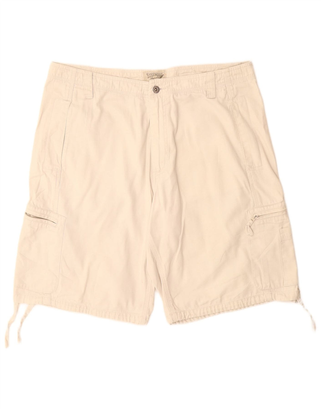 Vintage Herre Cargo Shorts IT 44 XS W34 Hvid Bomuld