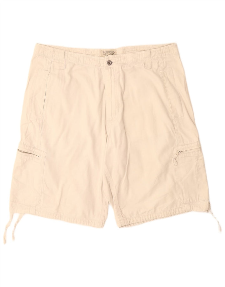 Vintage Herre Cargo Shorts IT 44 XS W34 Hvid Bomuld