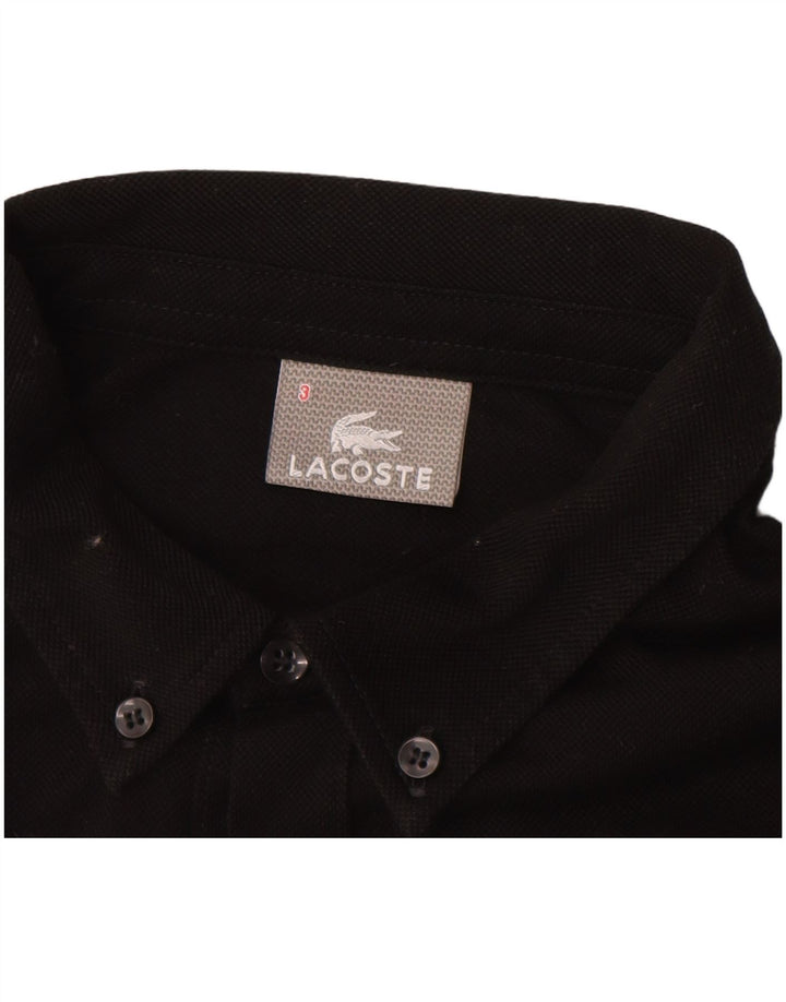 LACOSTE Pullover skjorte til mænd størrelse 3 Lille sort bomuld