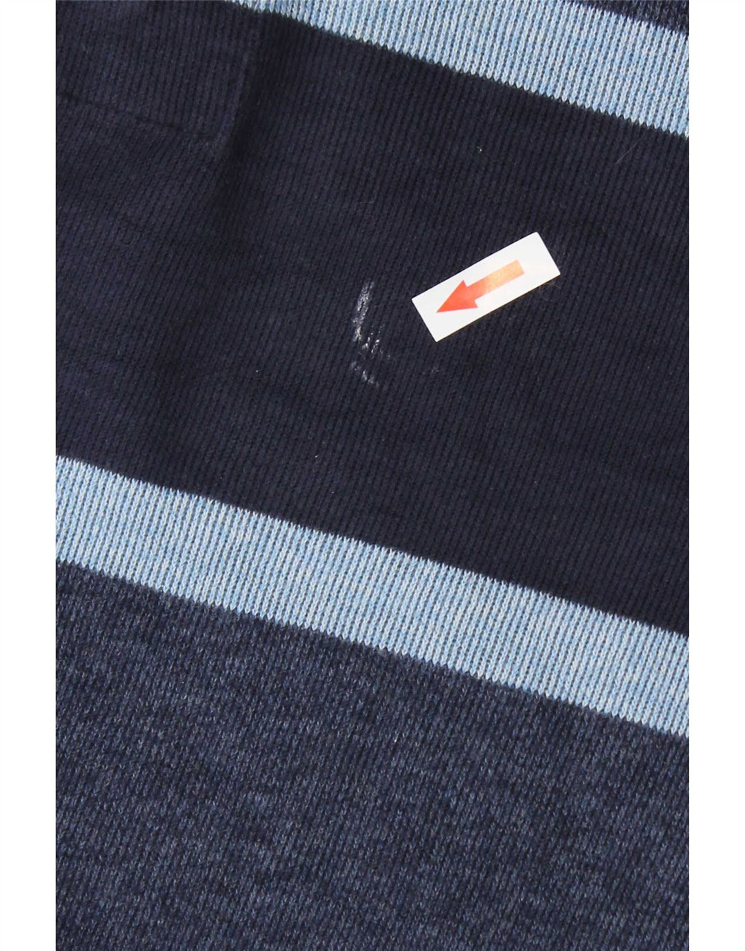 Marks & Spencer Langærmet Rugby Polo Shirt til mænd Medium Navyblå stribet